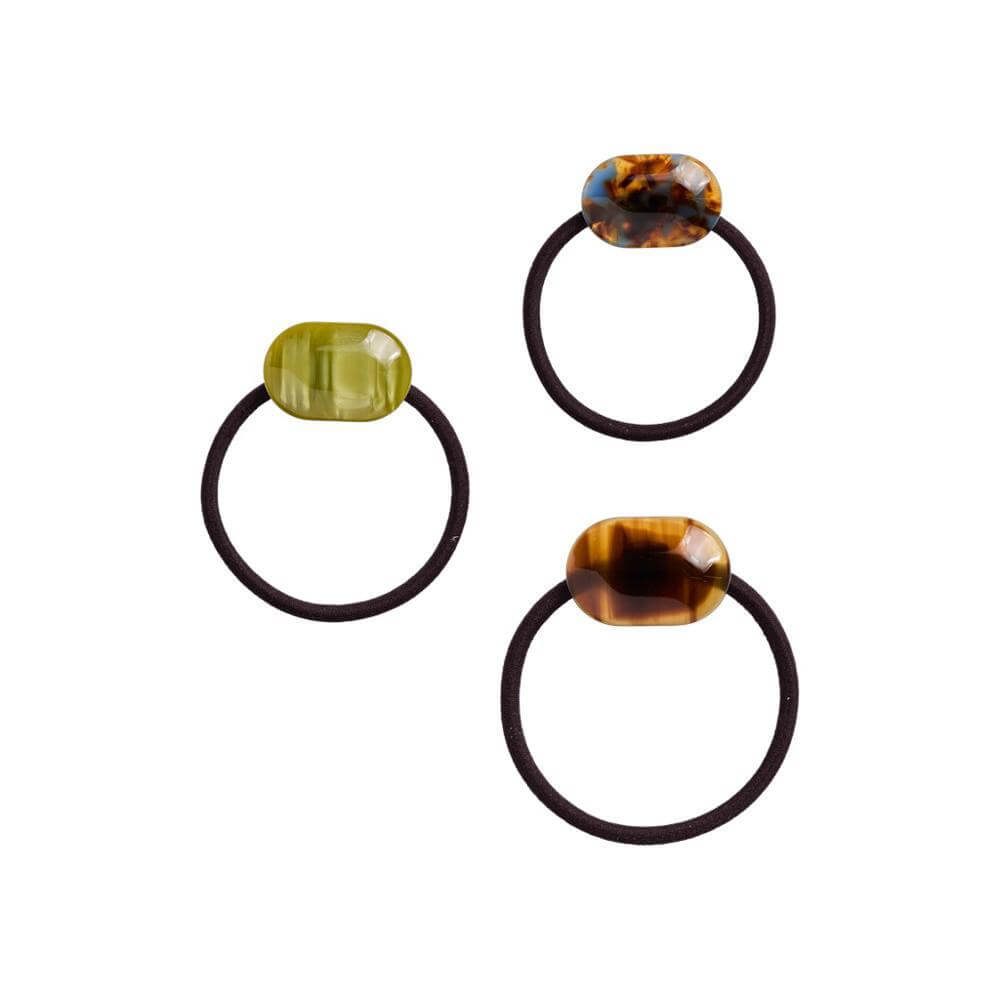 Pieces Omega Hair Elastics 3 Pack